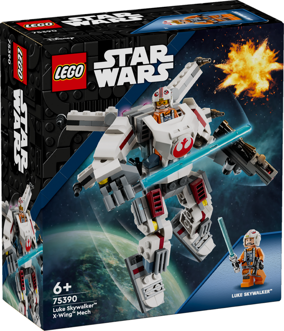 LEGO_75390_Star_Wars™_Luke_Skywalkers_X-Wing_Mech, Roboter, Spielzeug