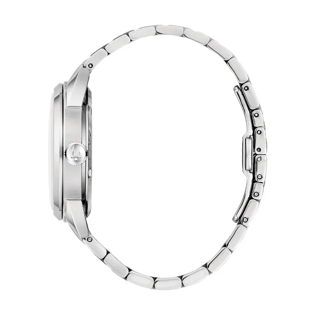 BULOVA 96B424 Uhr Herren Sutton Auto Silber Grün BULOVA 96B424 Uhr Herren Sutton Auto Silber Grün