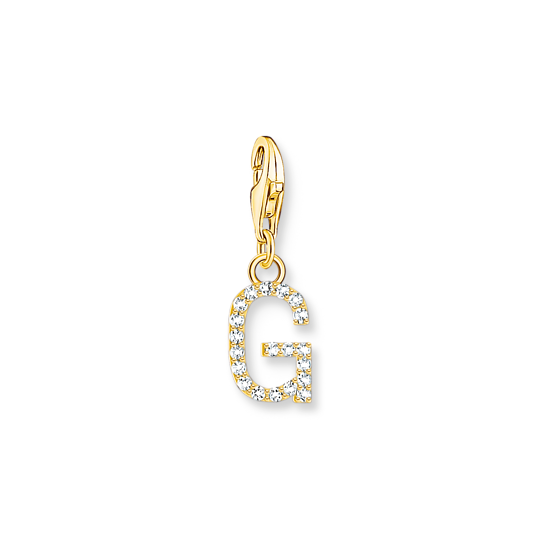 Thomas Sabo Anhänger Charm-Club Buchstabe G Vergoldet Gelbgold Zirkonia Weiß 1970-414-14 Thomas, Sabo, Anhänger, Charm-Club, Buchstabe, G, Vergoldet, Gelbgold, Zirkonia, Weiß, 1970-414-14, Zubehor