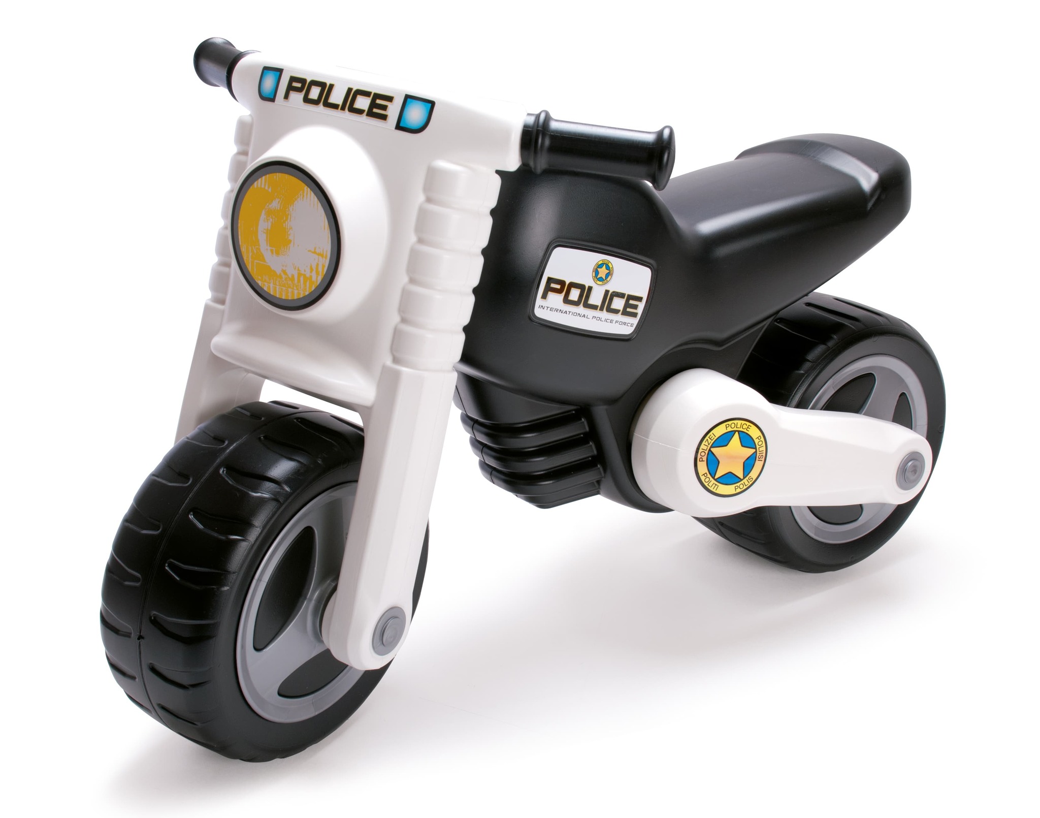 Dantoy 3370 Polizei Motorrad - Kinderfahrzeug mit 2 Rädern, L: 72 cm