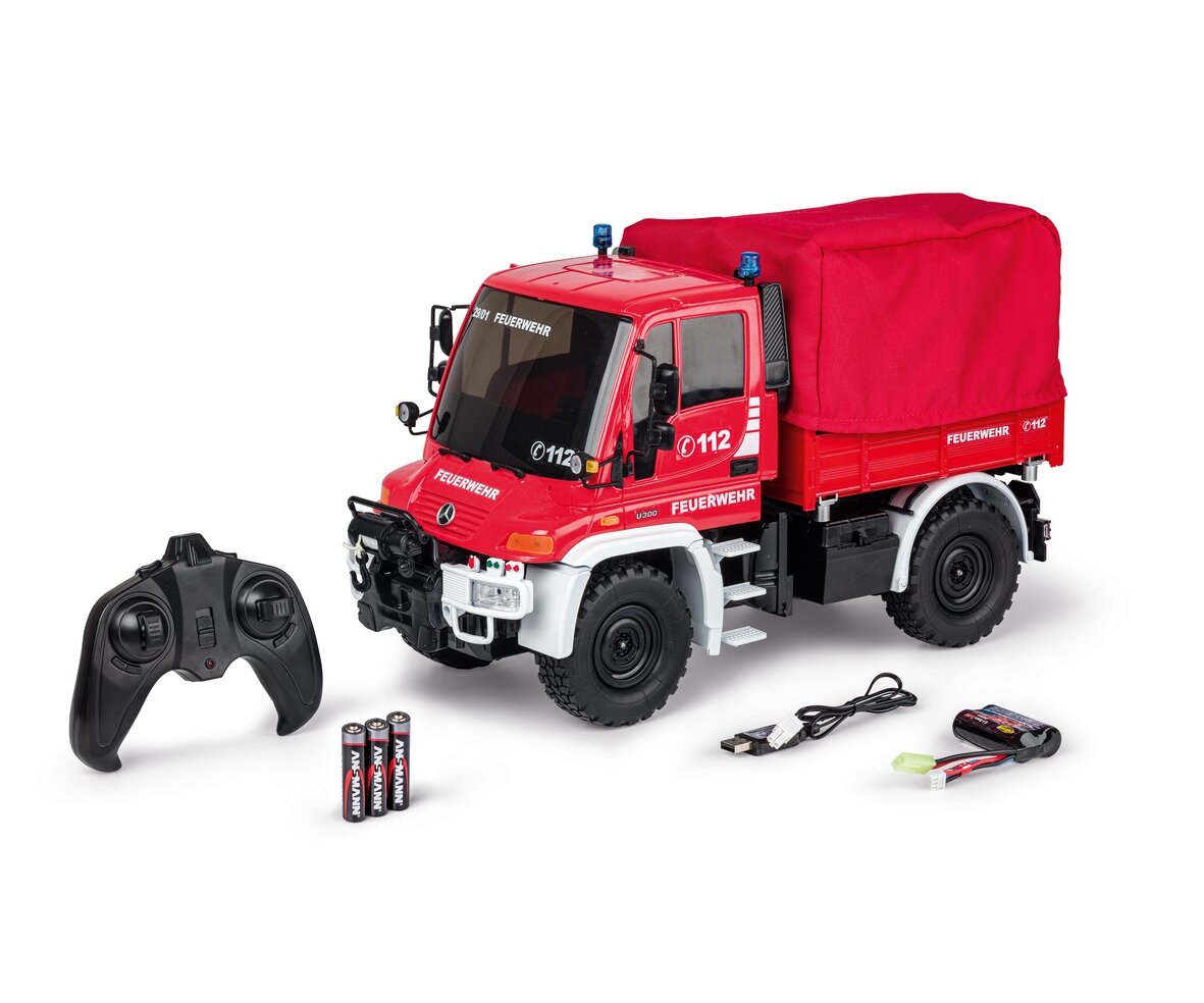 CARSON, 1:12, MB, Unimog, U300, Feuerw., 2.4G, 100%RTR, 500907721, Transport, Lastwagen, Fahrzeug