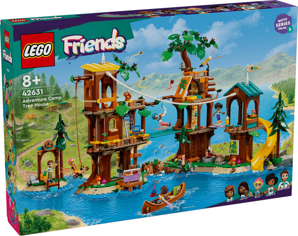 LEGO_42631_Friends_Baumhaus_im_Abenteuercamp, Spielbereich, Wasser, Wasserpark, Draußen, Person