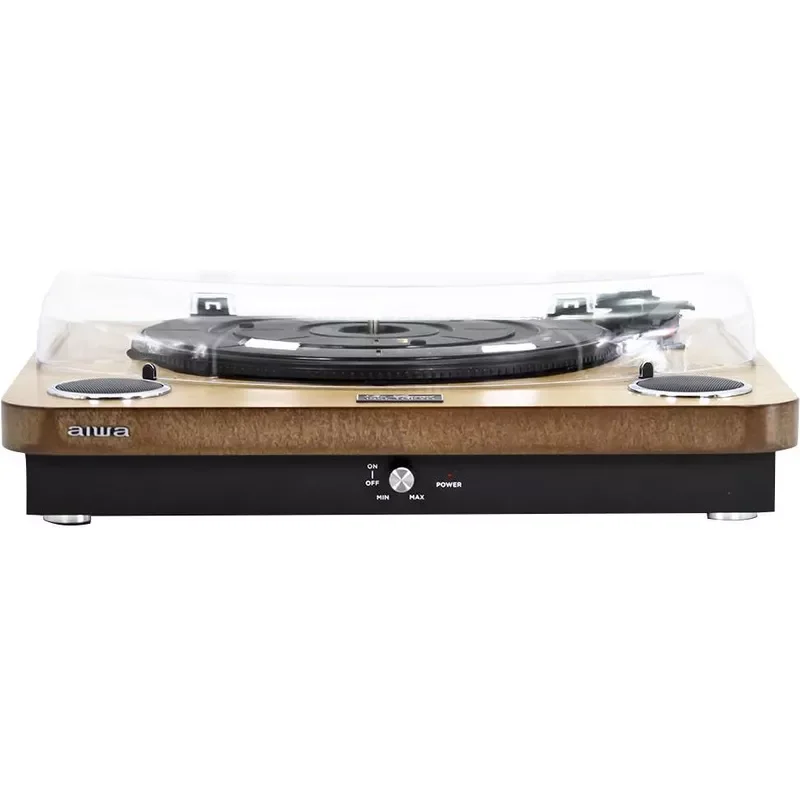 Aiwa GBTUR-120WD Plattenspieler und Digitalisierer aus Holz