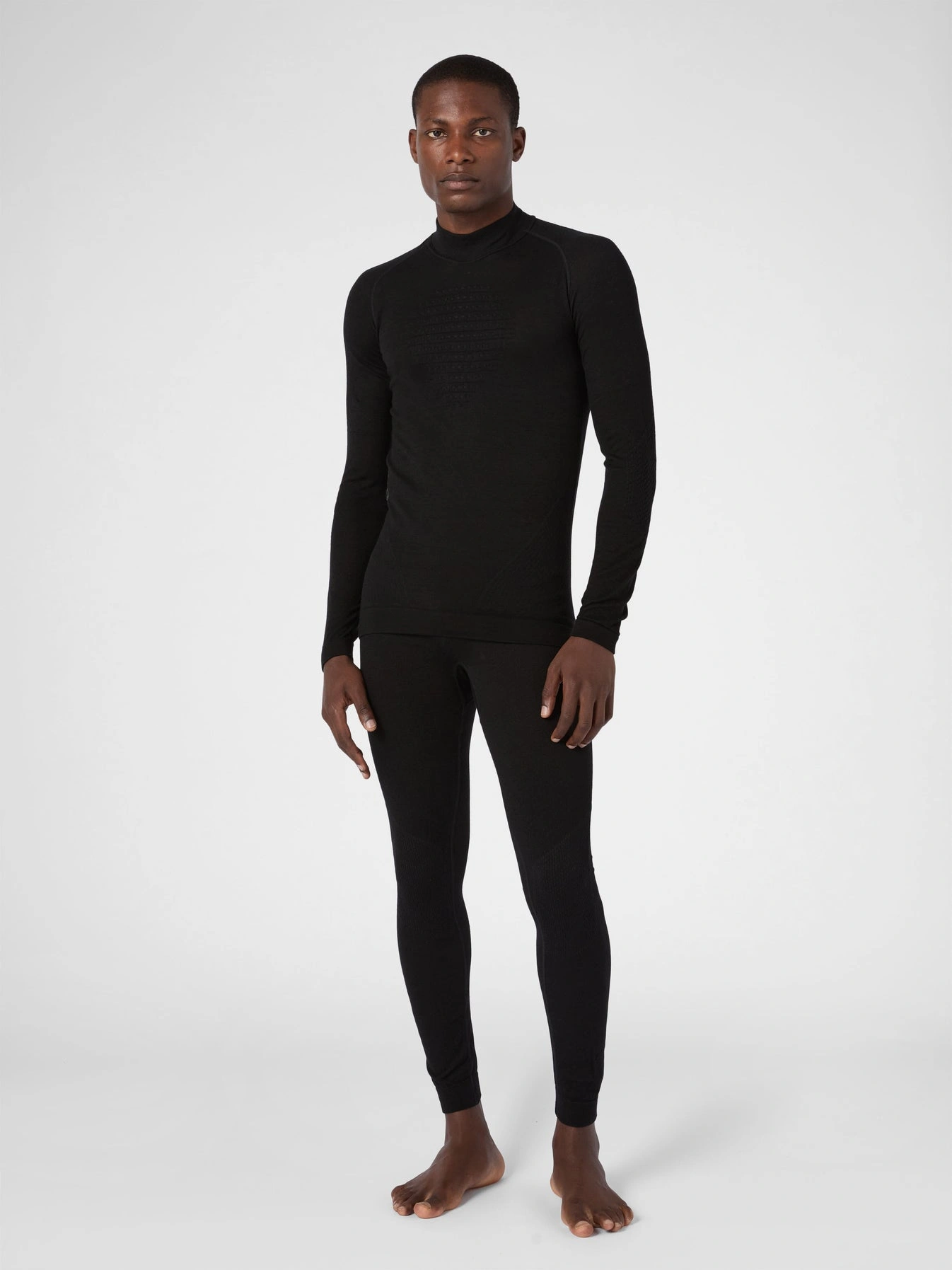 UYN Herren Evolutyon Biotech UW Shirt LG_SL Turtle Neck U100499B000 - Schwarz GR. L/XL