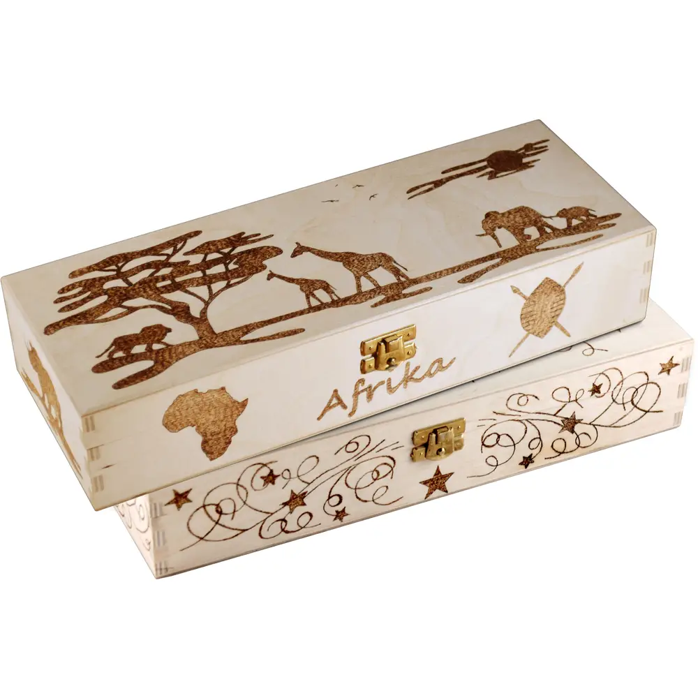 PEBARO Bastelset Brandmalerei Brandmal-Geschenk-Set inkl. Holz