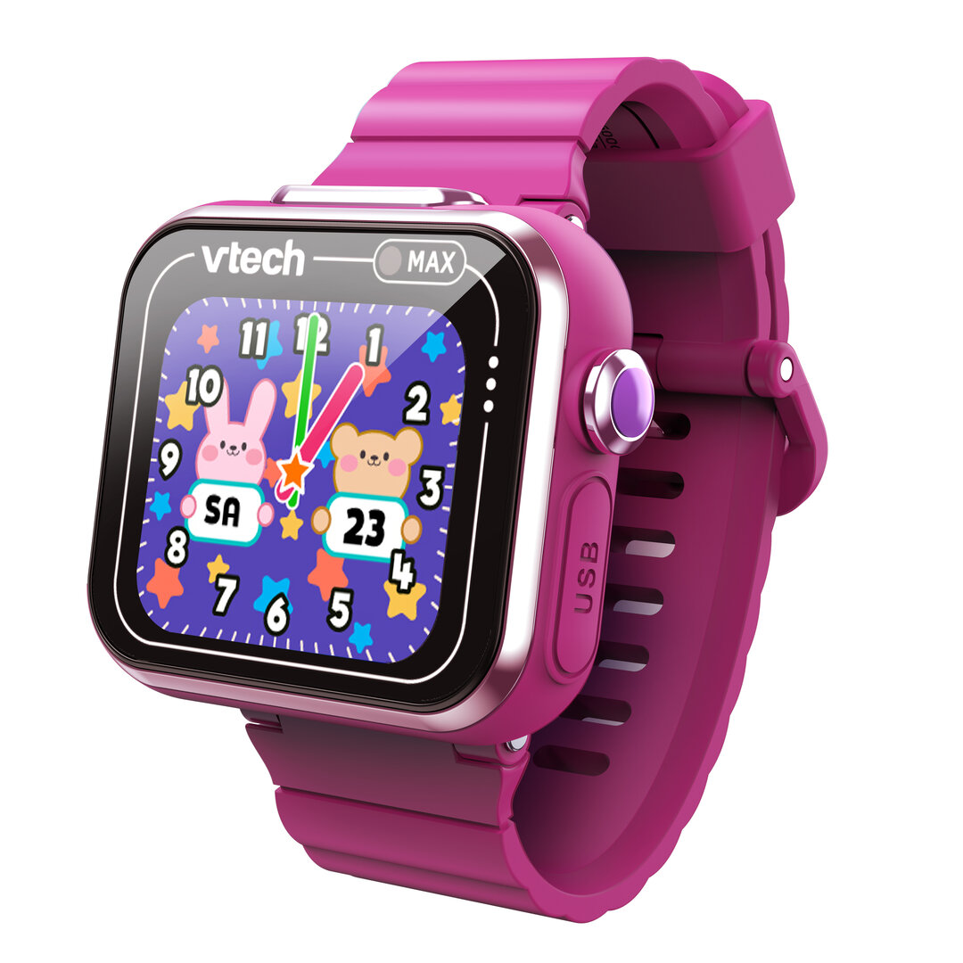 VTech_KidiZoom_Smart_Watch_MAX_lila_(80-531614), Armbanduhr, Arm, Körperteil, Person, Elektronik