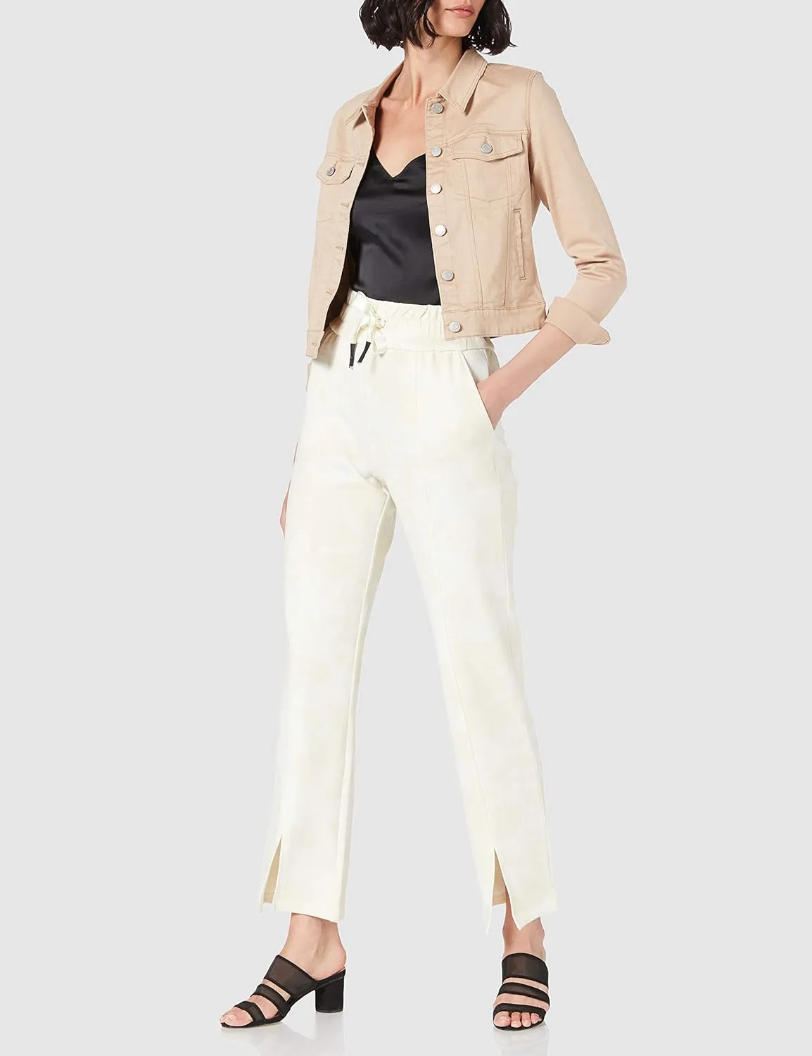 Desigual Damen Hose „Hell Locker“ - Beige 21SOPK101006 GR. L