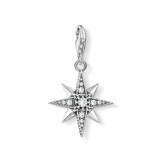 Thomas Sabo Anhänger Charm-Club Royalty Stern 925 Sterling Silber Geschwärzt Zirkonia Weiß 1756-643-14 Thomas, Sabo, Anhänger, Charm-Club, Royalty, Stern, 925, Sterling, Silber, Geschwärzt, Zirkonia, Weiß, 1756-643-14, Zubehor, Ohrring, Schmuck, Diamant, Silber
