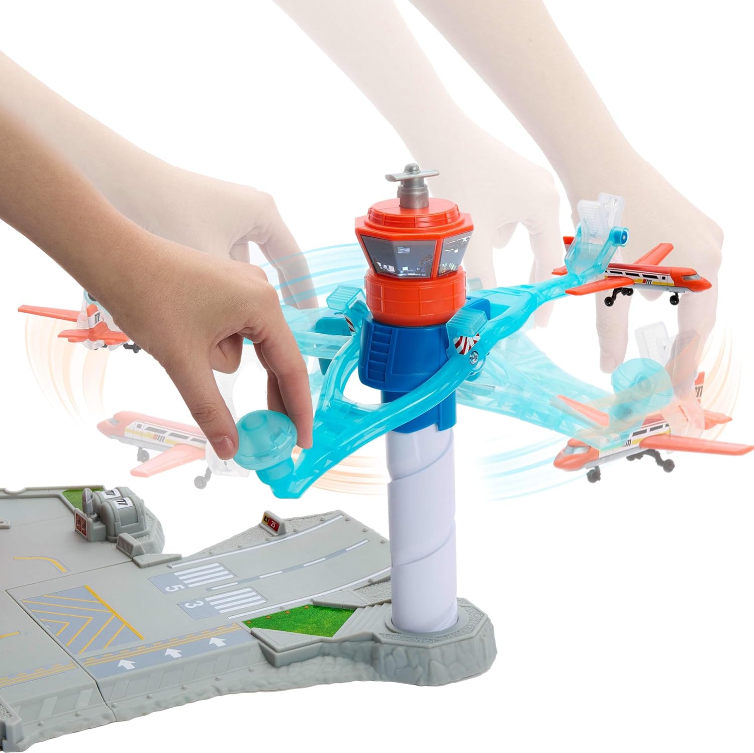 Matchbox Flughafen Abhebe-Abenteuer-Spielset mit 1 Die-Cast-Audi und 1 Flugzeug aus Kunststoff