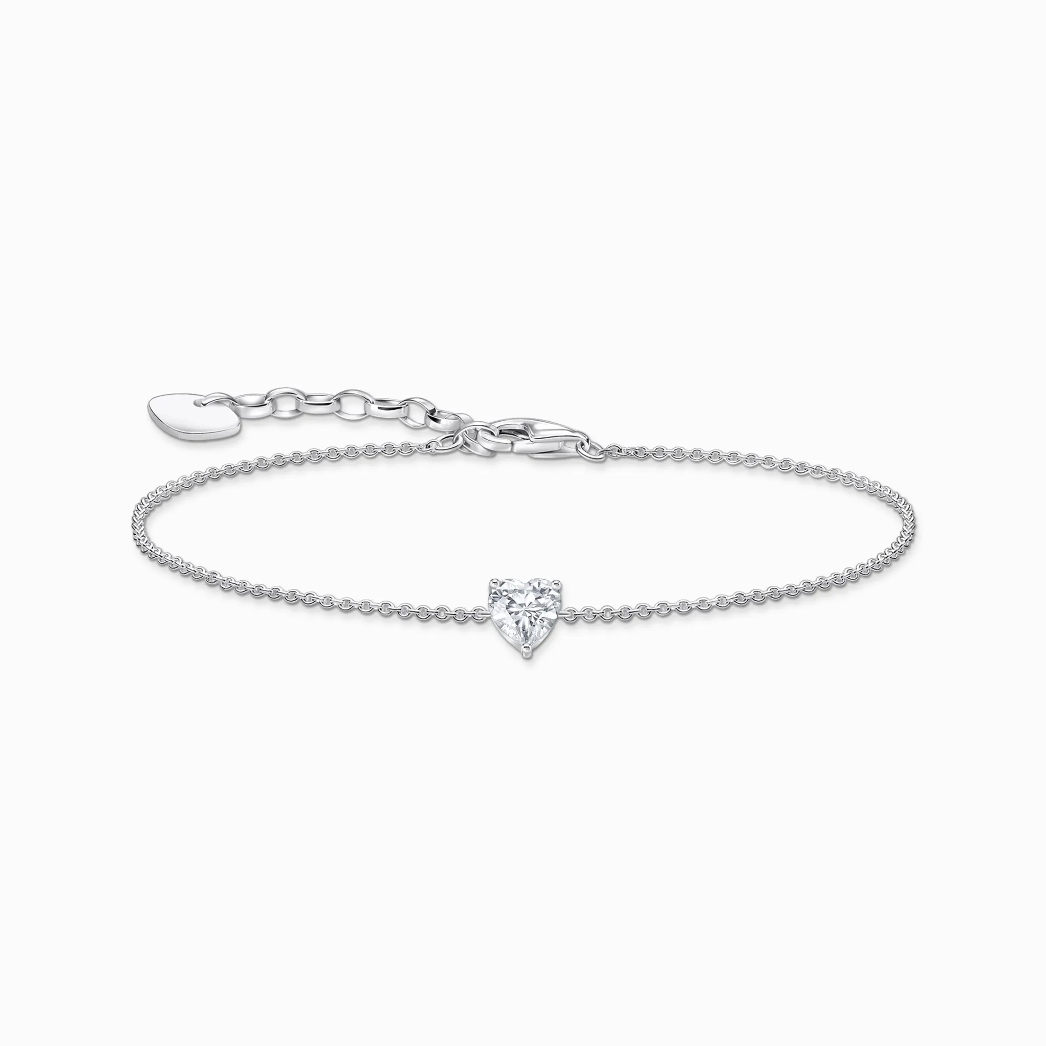 Thomas Sabo Armband Mit Anhänger Herz Zirkonia Länge 19 Cm Silber A2157-051-14-L19V Thomas Sabo Armband Mit Anhänger Herz Zirkonia Länge 19 Cm Silber A2157-051-14-L19V