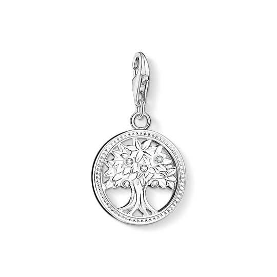 Thomas Sabo Anhänger Charm-Club Lebensbaum 925 Sterling Silber Zirkonia Weiß 1303-051-14 Thomas, Sabo, Anhänger, Charm-Club, Lebensbaum, 925, Sterling, Silber, Zirkonia, Weiß, 1303-051-14, Zubehor, Ohrring, Schmuck, Anhänger, Medaillon