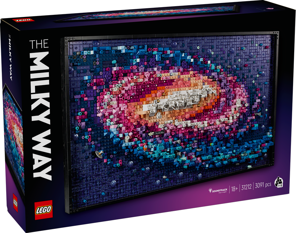 LEGO_31212_ART_Die_Milchstraßen-Galaxie, Kunst, Kachel, Überwachen, Bildschirm, Zubehör