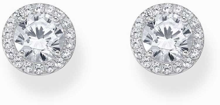 Thomas Sabo Ohrstecker Halo Mit Weißem Stein Silber H2304-051-14 Zubehor, Diamant, Edelstein, Schmuck, Ohrring