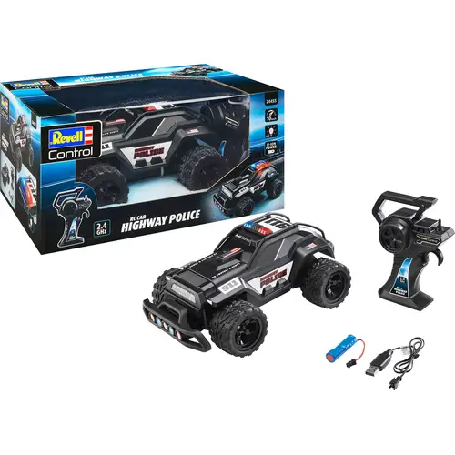 Carrera RC Car Highway Police, Revell Control Ferngesteuertes Polizeiauto