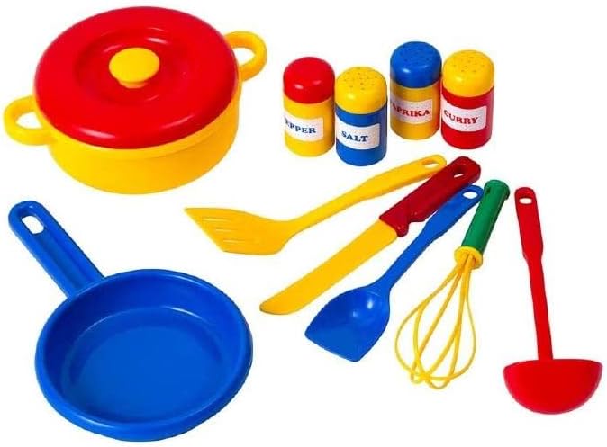 Dantoy 4240 Spielküche Weiß - Kinderküche mit Zubehör, H: 72 cm