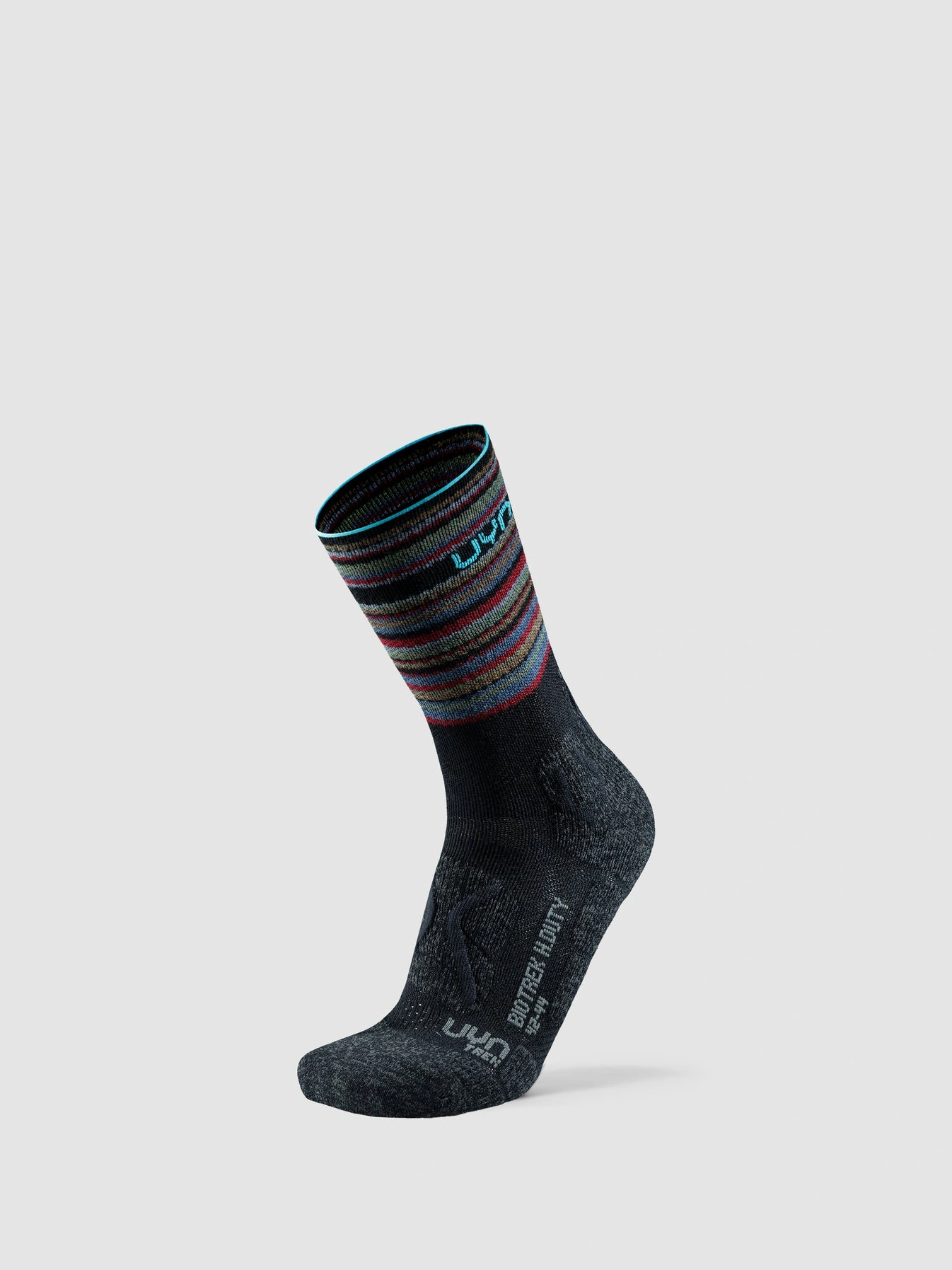 UYN Damen Trekkingsocken Biotrek Heavy Duty S100338B857 - Schwarz/Mehrfarbig GR. 35/36