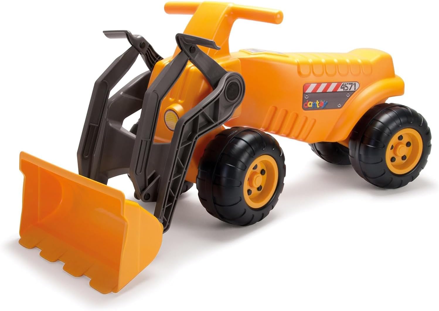 Dantoy 2150 Riesen Greifbagger - Gelber Großbagger für Kinder, L: 79 cm