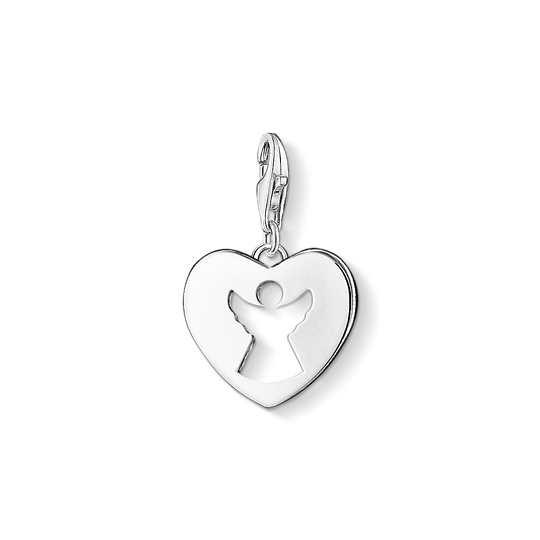 Thomas Sabo Anhänger Charm-Club Schutzengel-Herz 925 Sterling Silber Blank 0869-001-12 Thomas, Sabo, Anhänger, Charm-Club, Schutzengel-Herz, 925, Sterling, Silber, Blank, 0869-001-12, Zubehor