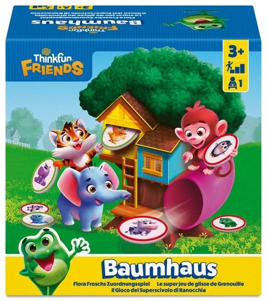 ThinkFun - 76655 - Baumhaus - Das Zuordnungs-Logikspiel mit Flora Frosch und ihren Freunden! Logikspiel ab 3 Jahren