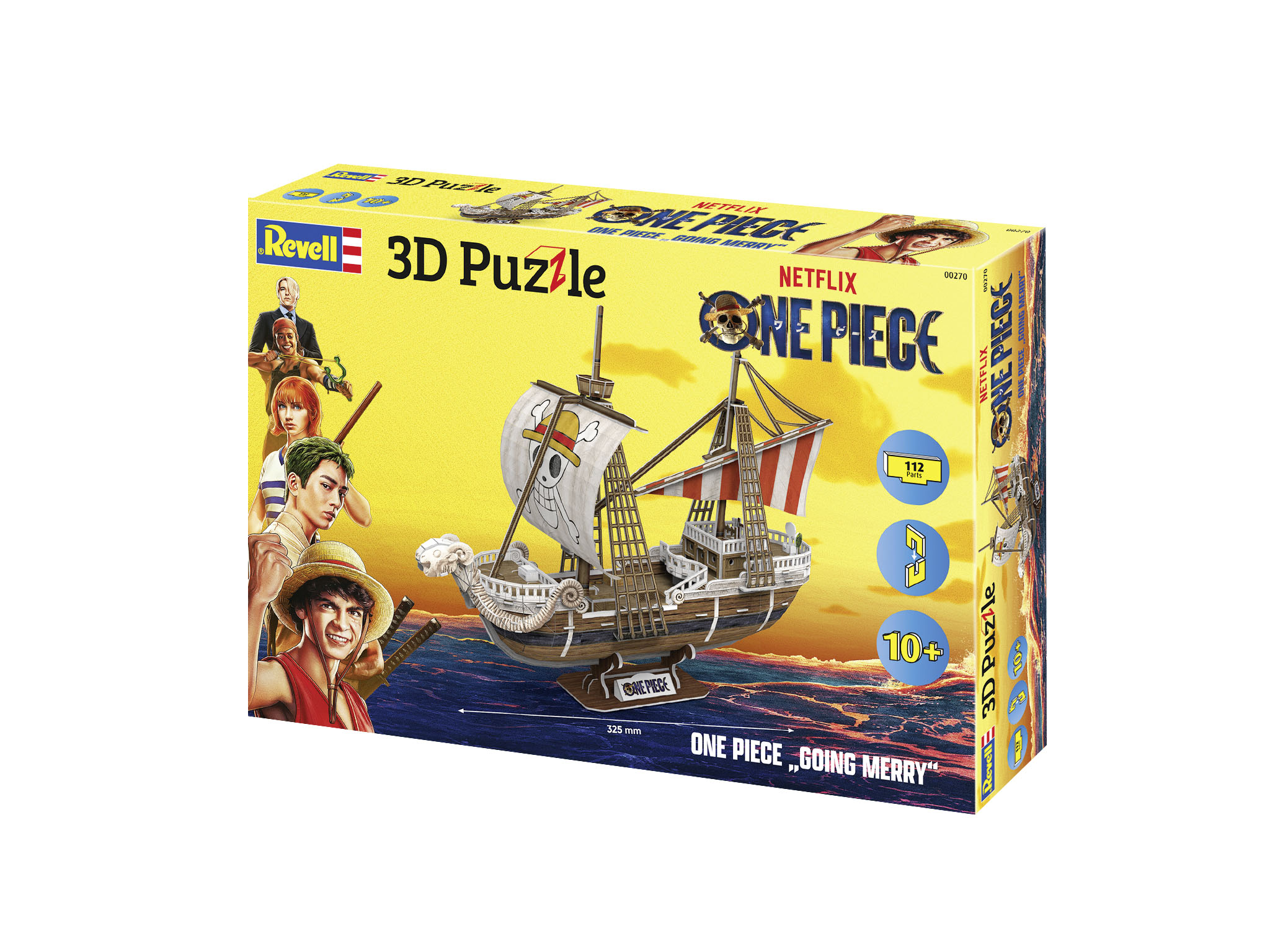 Revell 00270 One Piece Flying Lamb / Going Merry 3D Puzzle Erwachsener, Weiblich, Person, Frau, Boot