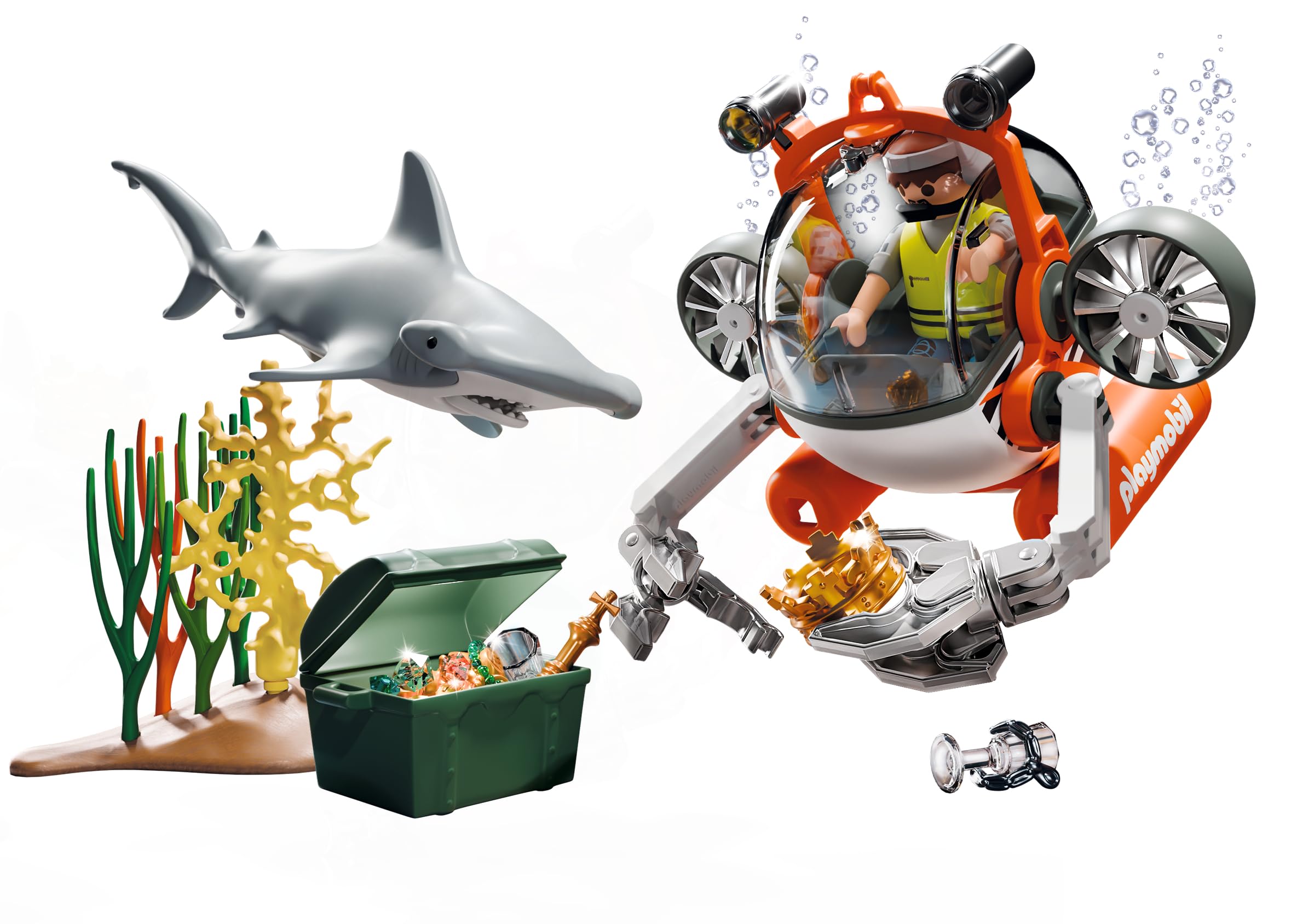 PLAYMOBIL 71860 Schatzsuche mit U-Boot Unterwasser-Abenteuer für Kinder PLAYMOBIL, 71860, Schatzsuche, mit, U-Boot, Unterwasser-Abenteuer, für, Kinder
