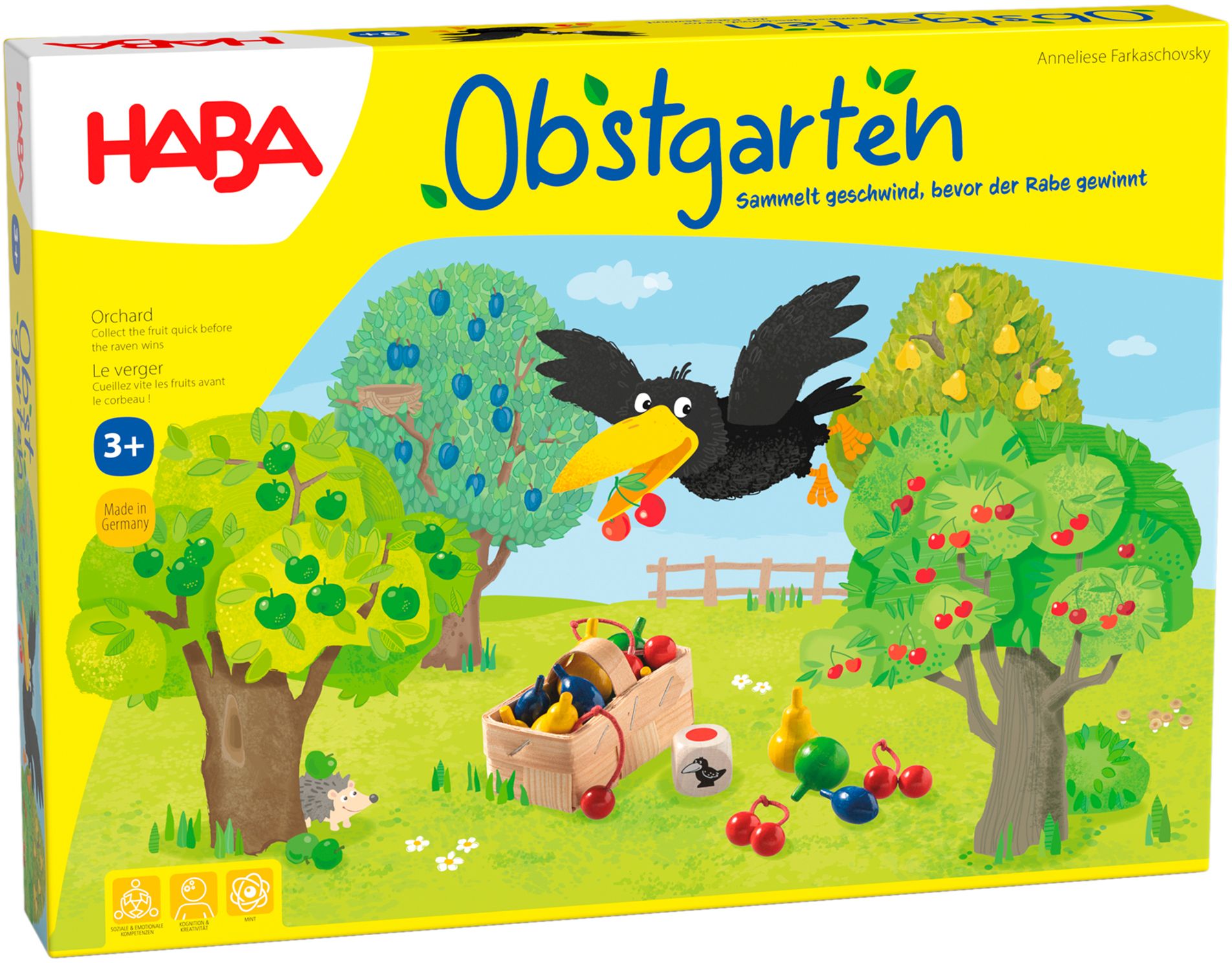 HABA Obstgarten Tier, Vogel, Gras, Pflanze, Tier, Vogel, Gras, Pflanze, Tier, Vogel, Gras, Pflanze