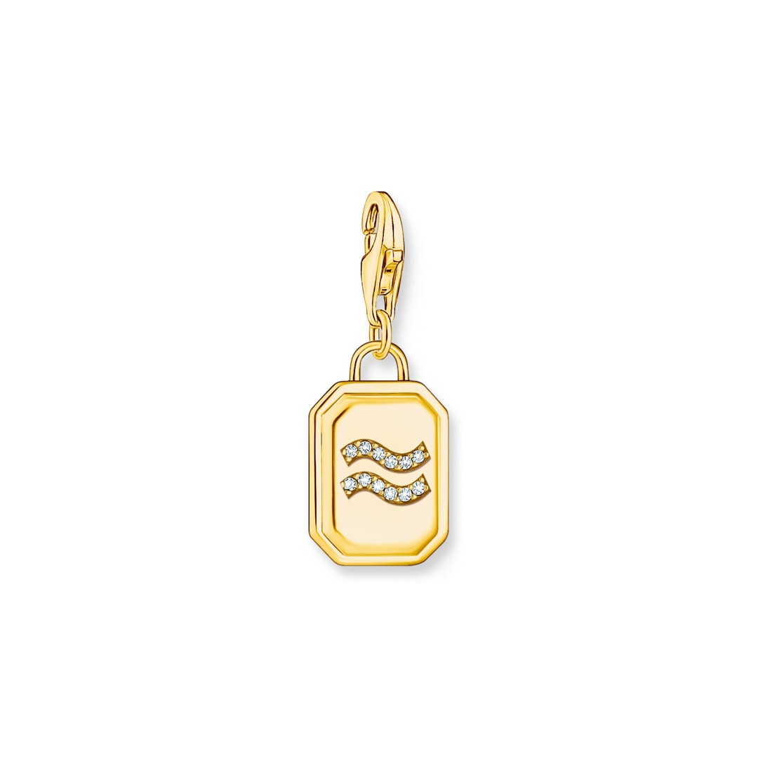 Thomas, Sabo, Anhänger, Zodiac, Wassermann, Charm-Club, Vergoldet, Gelbgold, 2155-414-39, Zubehor, Anhänger, Schmuck, Medaillon Thomas Sabo Anhänger Zodiac Wassermann Charm-Club Vergoldet Gelbgold 2155-414-39