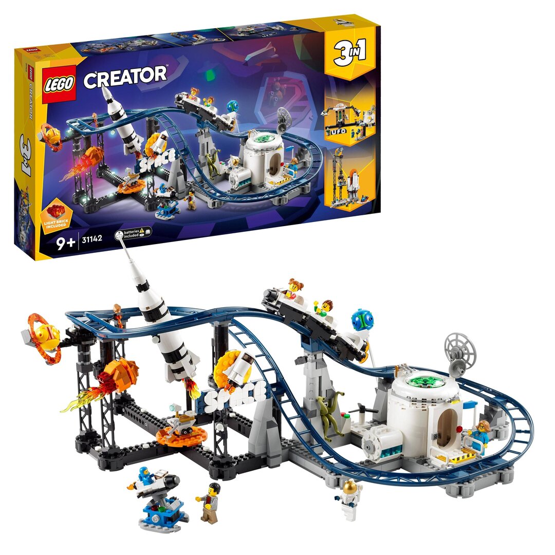 LEGO_31142_Weltraum-Achterbahn_Creator_3in1, Freizeitpark, Lustig, Achterbahn, Spielzeug