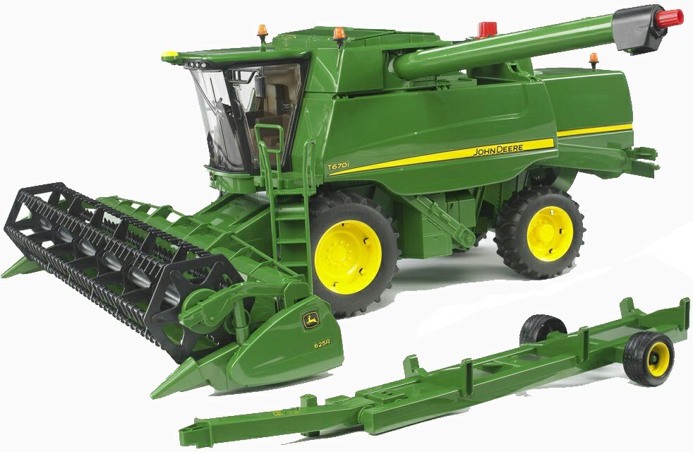 Bruder_02132_John_Deere_Mähdrescher_T670I, Rad, Natur, Draußen, Auf dem Land, Ländlich