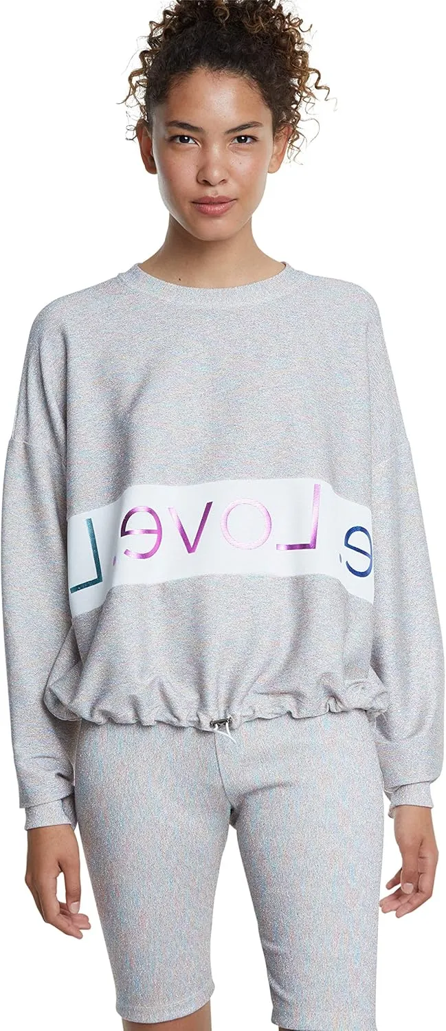 Desigual Damen Pullover „Sweat Lurex“ - Weiß 20SOSK12 GR. L