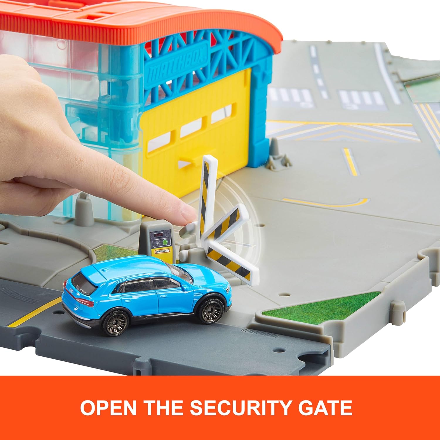 Matchbox Flughafen Abhebe-Abenteuer-Spielset mit 1 Die-Cast-Audi und 1 Flugzeug aus Kunststoff