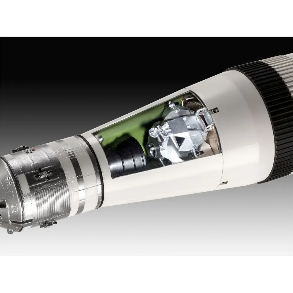 Revell 03704 Millennium Apollo 11 Saturn V Rocket, Revell Modellbausatz mit Basiszubehör
