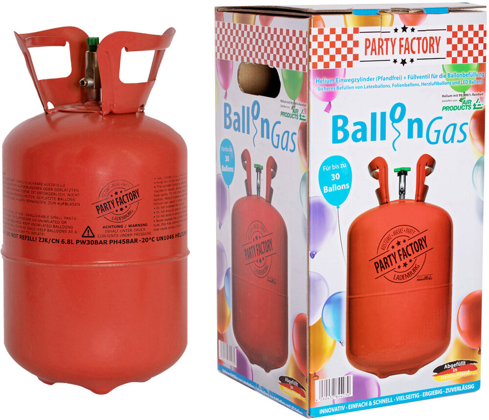Ballongas Helium klein Ballongas, Helium, klein, Zylinder