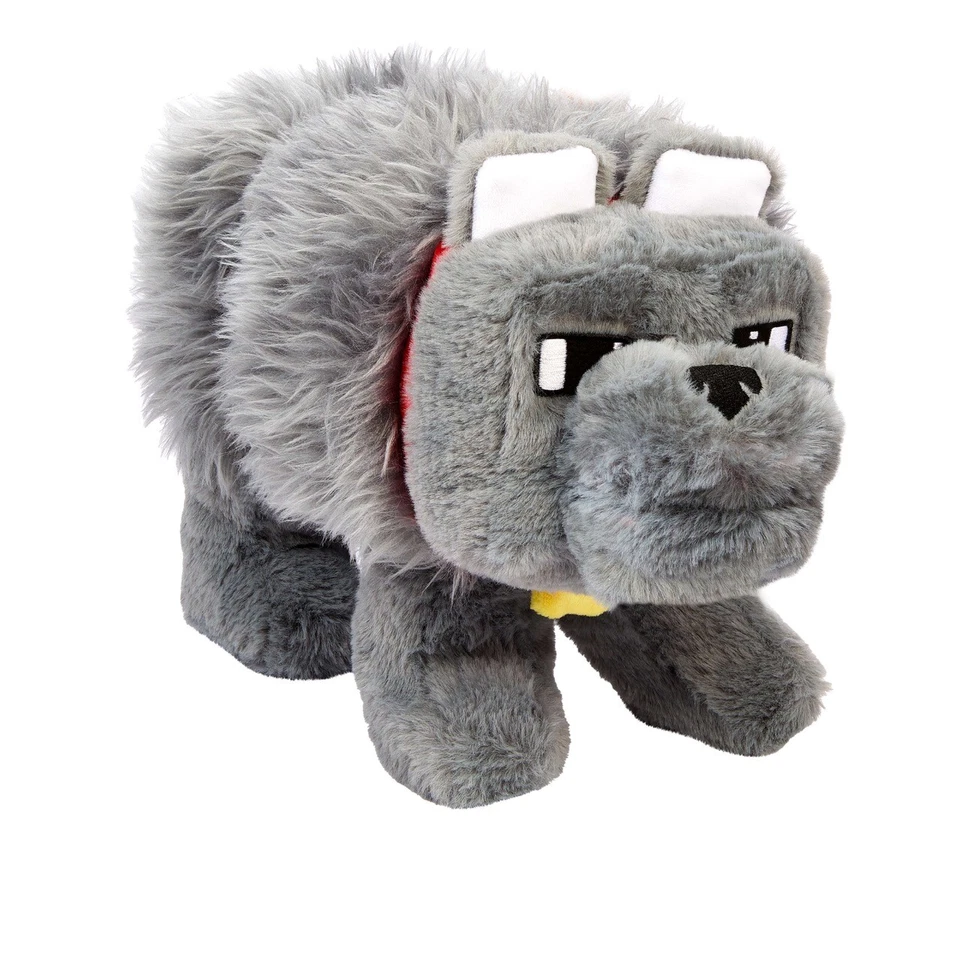 Minecraft™ Dennis the Wolf Deluxe Feature Plush