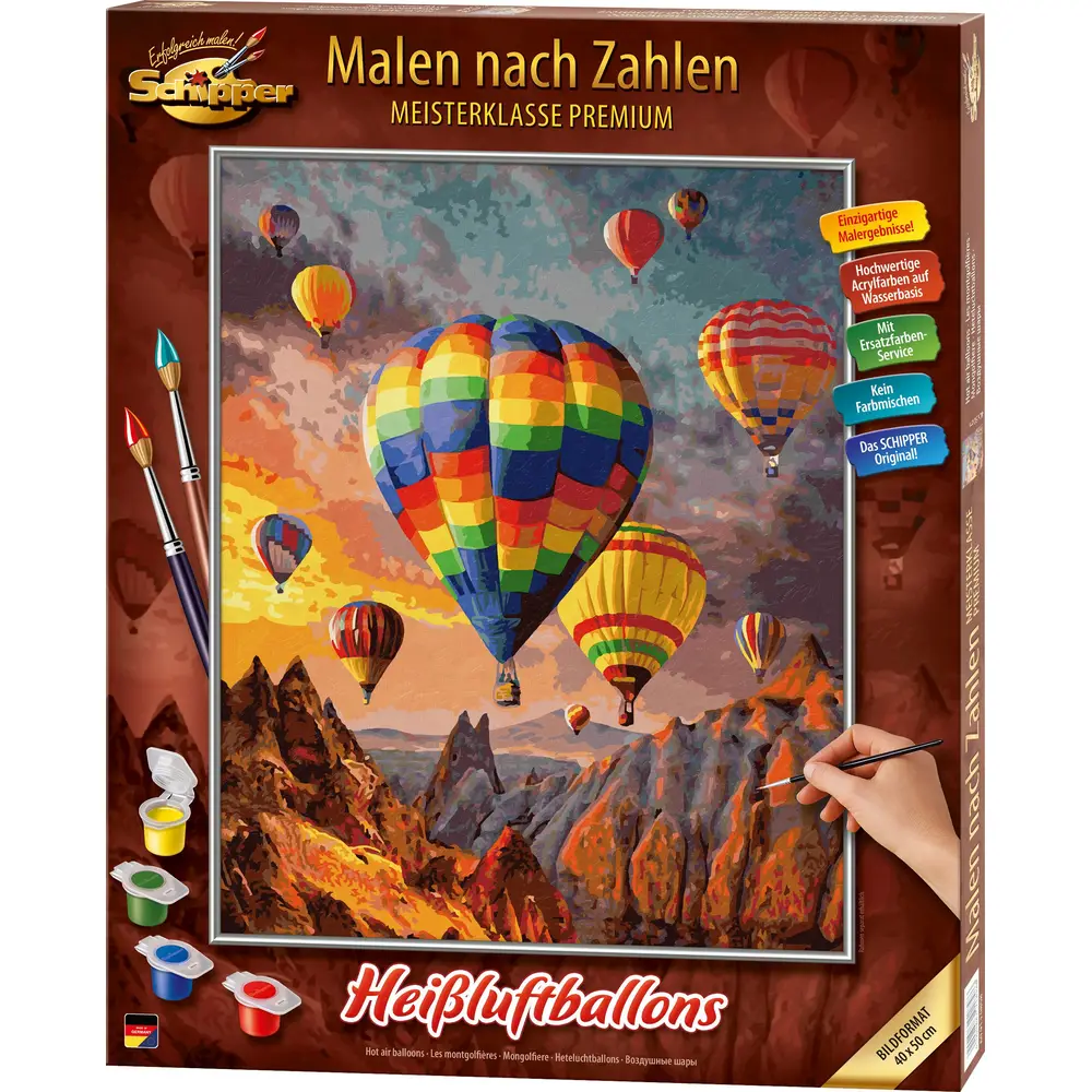 Malen nach Zahlen - Heißluftballons Malen nach Zahlen - Heißluftballons
