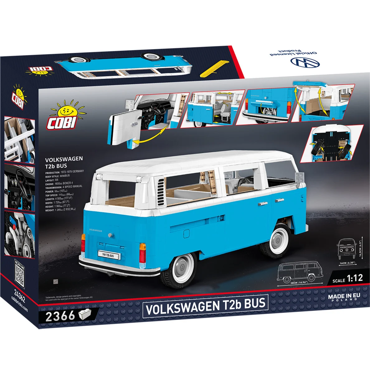 Cobi 24362 Volkswagen Transporter T2b Bus