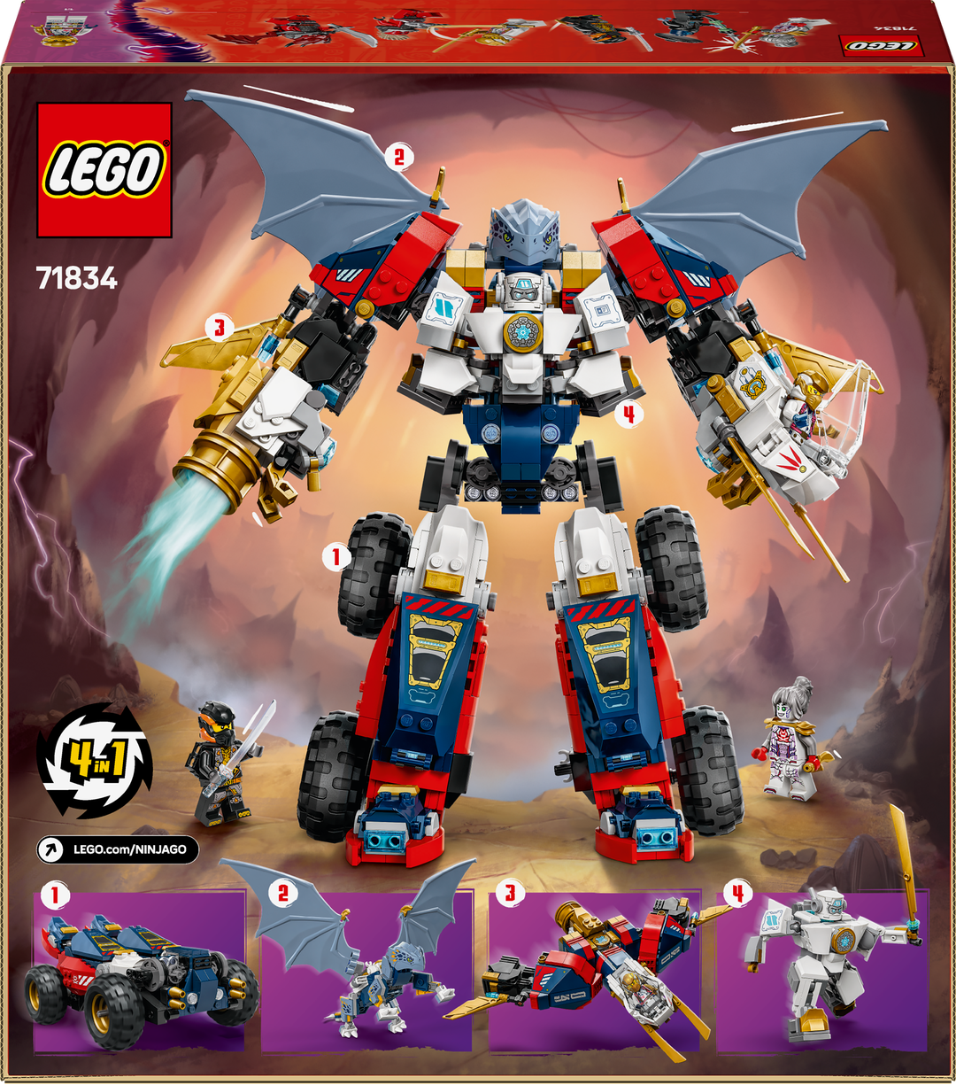 LEGO® NINJAGO® Zanes Ultra-Kombi-Mech 71834