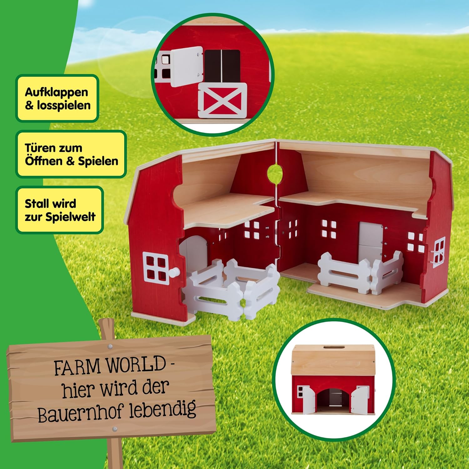 Großer Bauernhof aus Holz