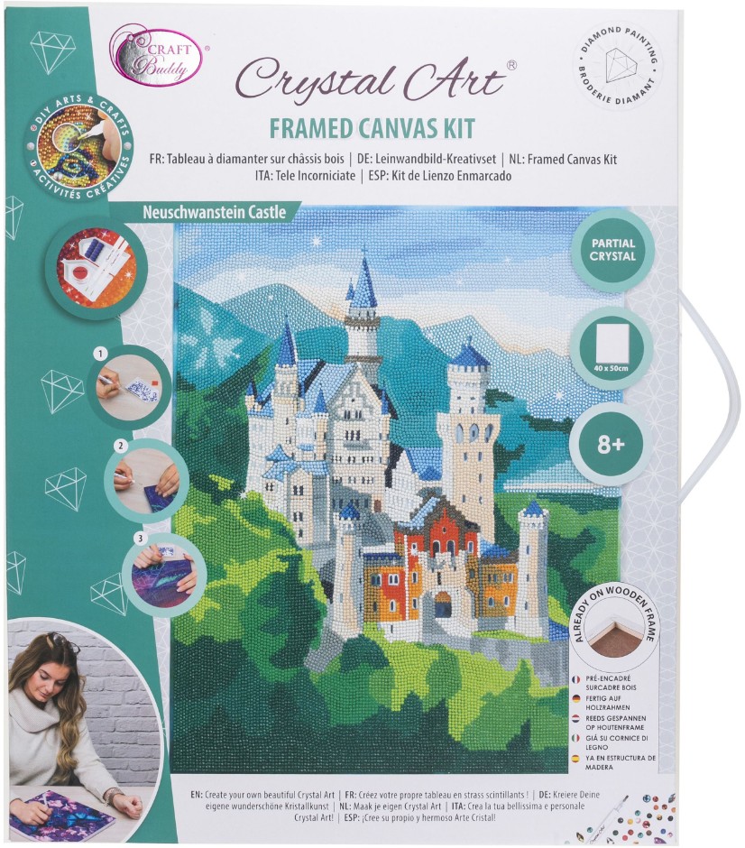 Crystal Art Leinwandbild Neuschwanstein Crystal, Art, Leinwandbild, Neuschwanstein