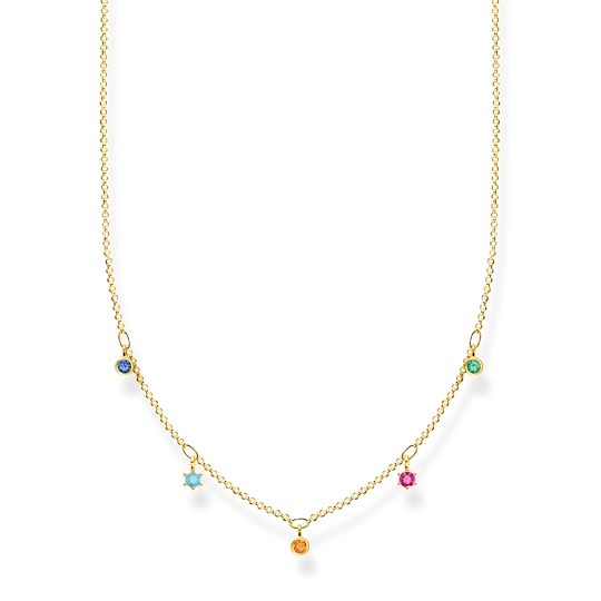 Thomas Sabo Kette Farbige Steine Gold Länge 45 Cm Ke2071-488-7 Thomas, Sabo, Kette, Farbige, Steine, Gold, Länge, 45, Cm, Ke2071-488-7, Zubehor, Schmuck, Halskette, Diamant, Edelstein