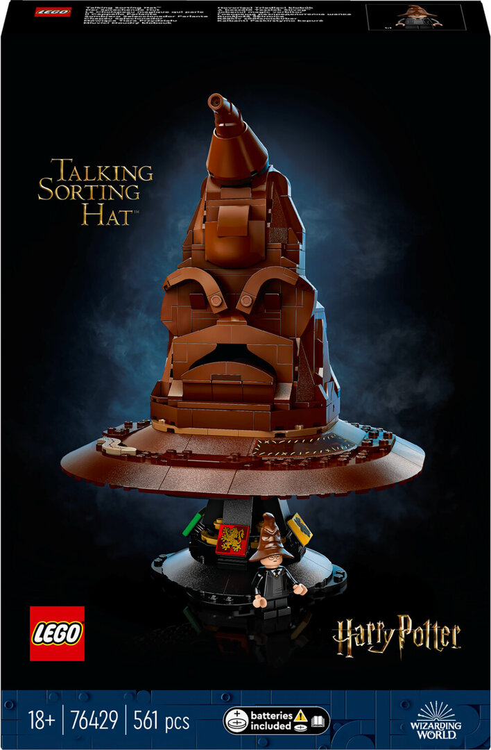 LEGO_76429_Harry_Potter_Der_Sprechende_Hut, Werbung, Plakat, Person