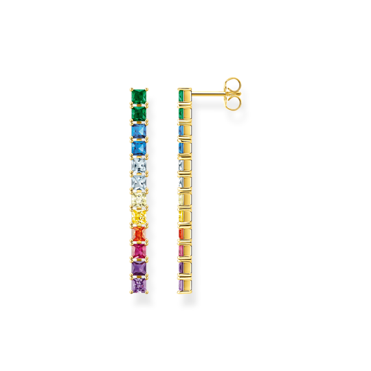 Thomas Sabo Ohrringe Bunte Steine Gold Thomas, Sabo, Ohrringe, Bunte, Steine, Gold, Zubehor, Ohrring, Schmuck, Edelstein, Diamant