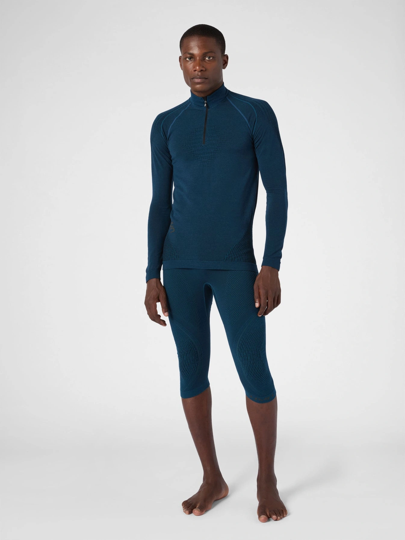 UYN Herren Evolutyon Biotech UW Shirt LG_SL Zip Up U100500K662 - Blau Poseidon GR. L/XL