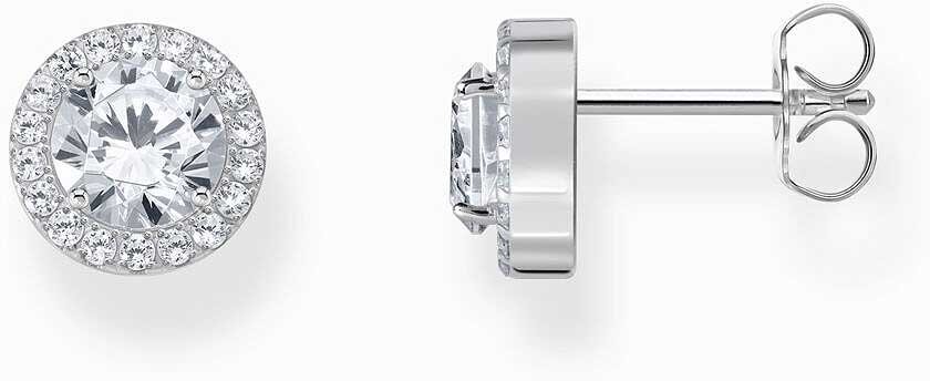 Thomas Sabo Ohrstecker Halo Mit Weißem Stein Silber H2304-051-14 Thomas, Sabo, Ohrstecker, Halo, Mit, Weißem, Stein, Silber, H2304-051-14, Zubehor, Diamant, Schmuck, Ohrring, Silber
