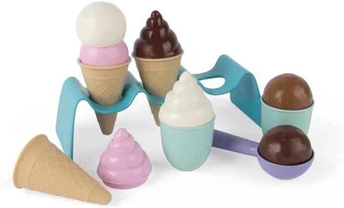 Dantoy 4846 TB Eis-Set - Spielzeug-Eisdiele in Box, 14-teilig