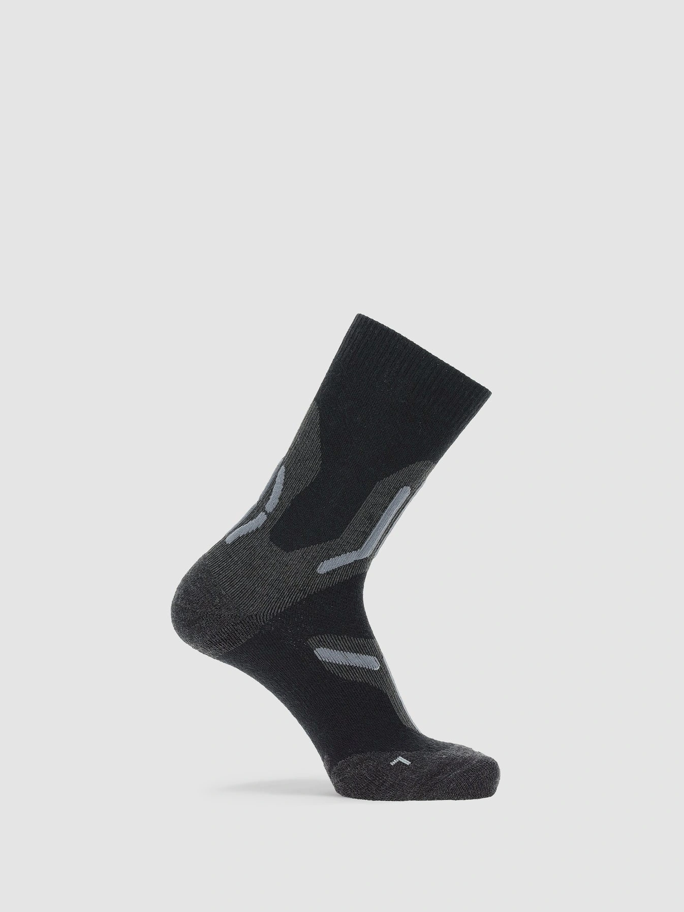 UYN Herren Trekkingsocken 2IN Merino Mid S100237B052 - Schwarz/Grau GR. 39/41