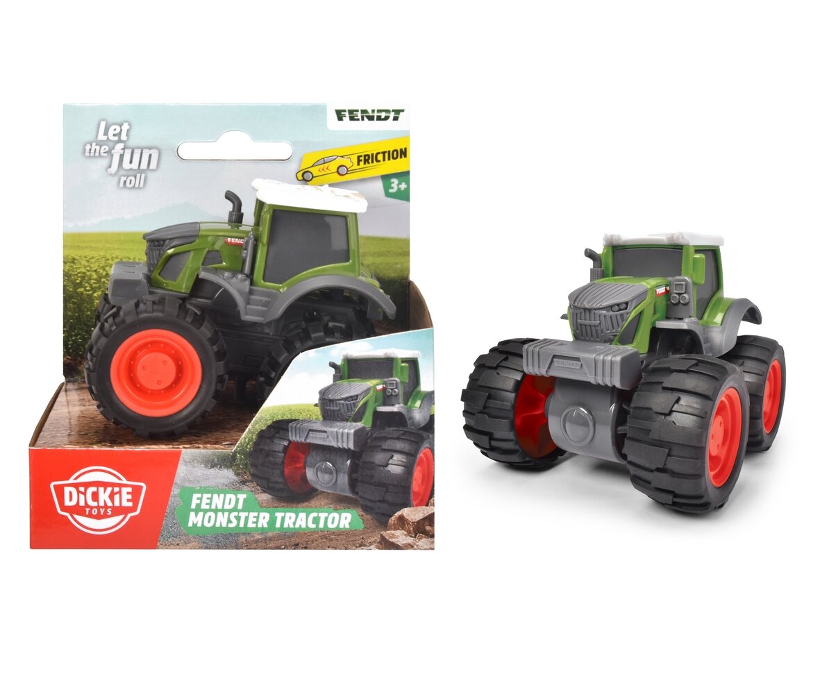 Dickie_Toys_Fendt_Monster_Tractor_(203731000), Maschine, Rad, Traktor, Transport, Fahrzeug