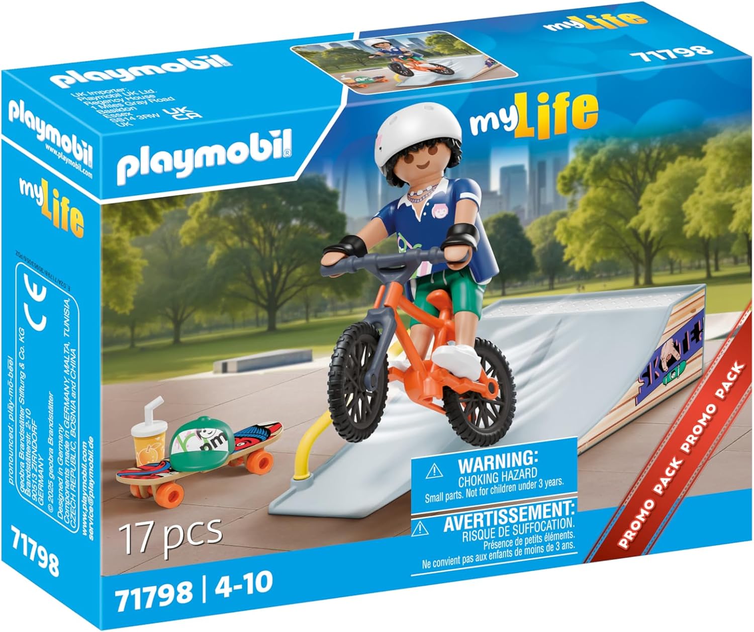 PLAYMOBIL 71798 Skateboard mit Rampe Action-Set für Kinder PLAYMOBIL, 71798, Skateboard, mit, Rampe, Action-Set, für, Kinder