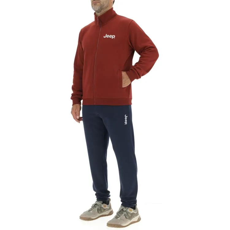 JEEP Herren Jogginghose O103215BL - Dunkelblau mit Seitentaschen und Jeep-Logo GR. XXL