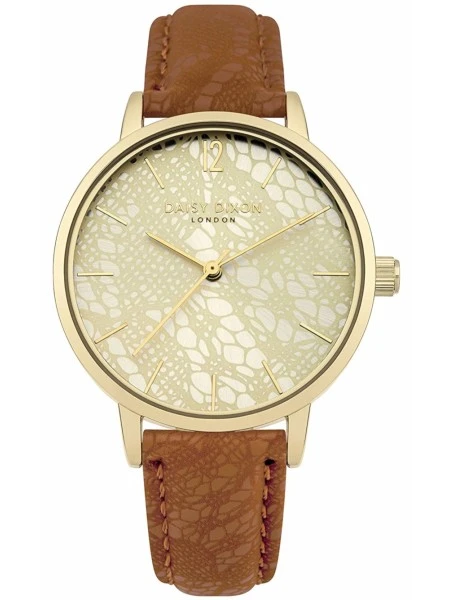 Daisy Dixon „Mae“ DD051TG - Damenuhr, 34 mm, Gold, Leder braun Daisy Dixon „Mae“ DD051TG - Damenuhr, 34 mm, Gold, Leder braun